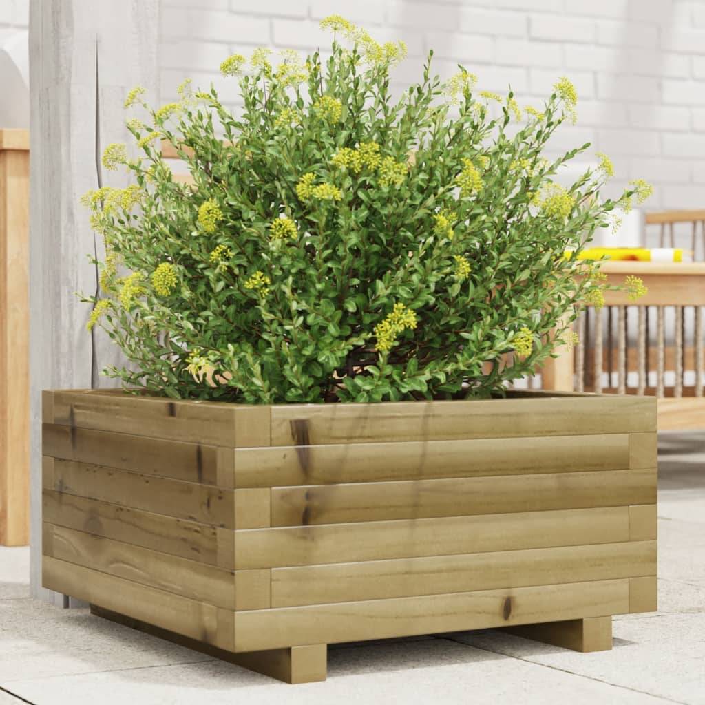 Maison Chic - Jardinière, Bac à fleurs, Pot de fleurs 50x50x26,5 cm bois de pin imprégné - Imagen 2