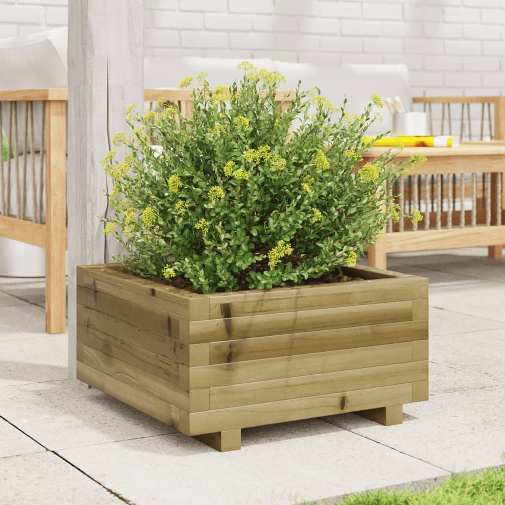Maison Chic - Jardinière, Bac à fleurs, Pot de fleurs 50x50x26,5 cm bois de pin imprégné - Imagen 3