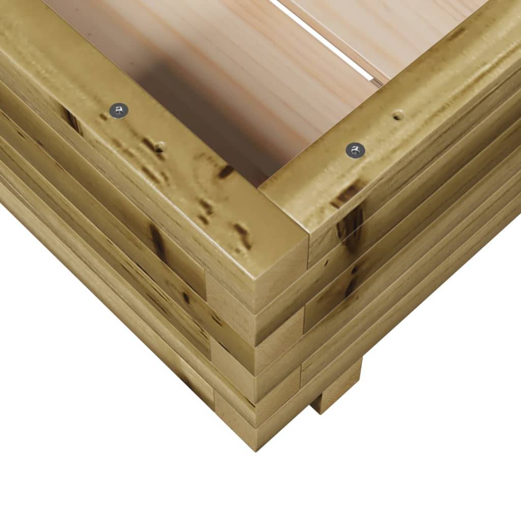 Maison Chic - Jardinière, Bac à fleurs, Pot de fleurs 50x50x26,5 cm bois de pin imprégné - Imagen 8