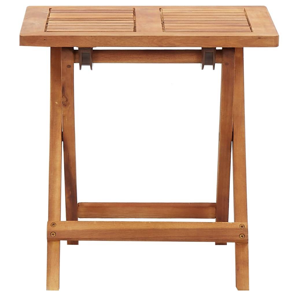 PANGIVO - Table pliable de jardin Bois d'acacia massif 40 x 40 x 40 cm - PANGIVO - Image 2