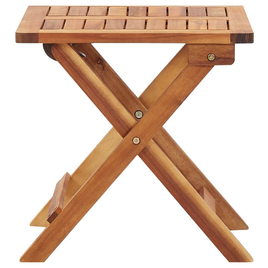 PANGIVO - Table pliable de jardin Bois d'acacia massif 40 x 40 x 40 cm - PANGIVO - Image 3