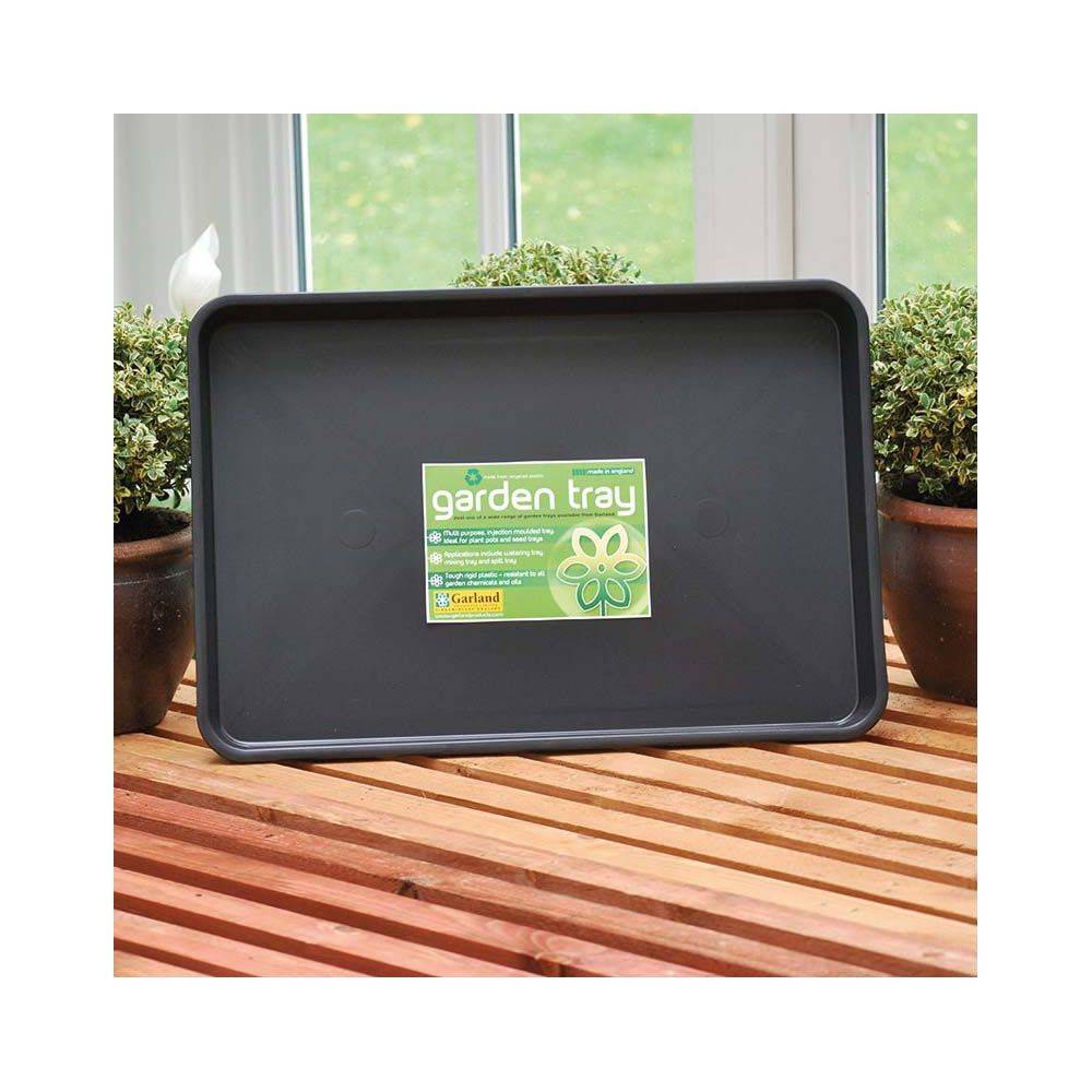 Garland - Plateau de jardin en polypropylène noir 57 x 39 x 5 cm - Image 2