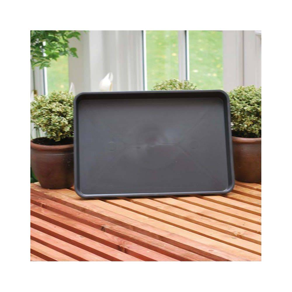 Garland - Plateau de jardin en polypropylène noir 57 x 39 x 5 cm - Image 3