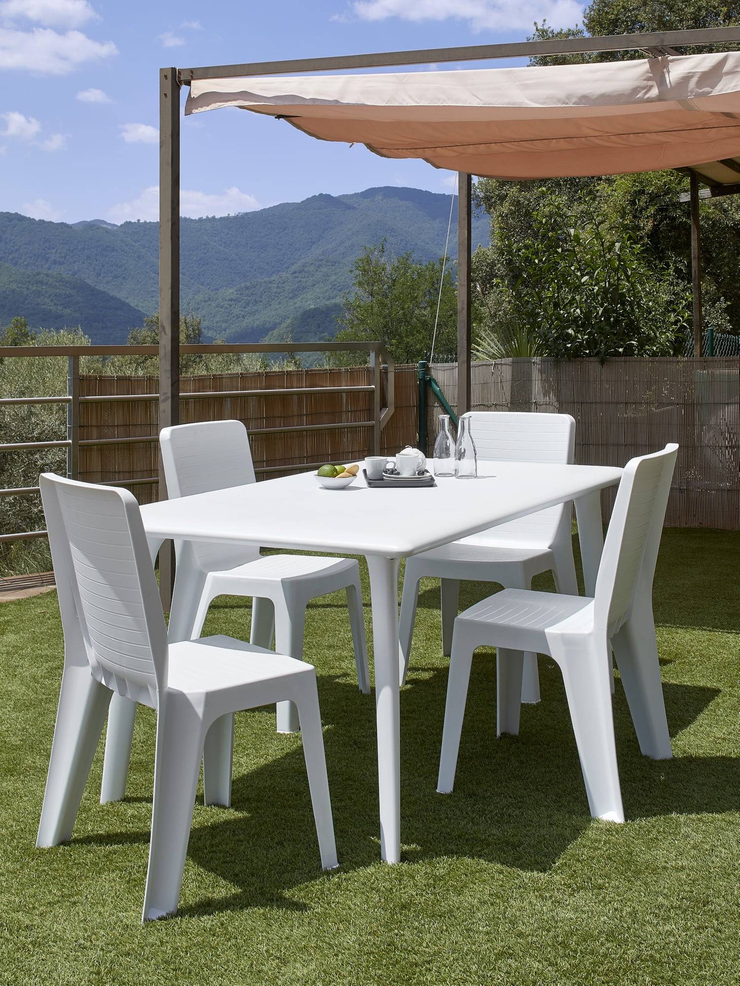 Garbar - Chaises Iris garbar plastique gris (Lot de 2) - Image 7
