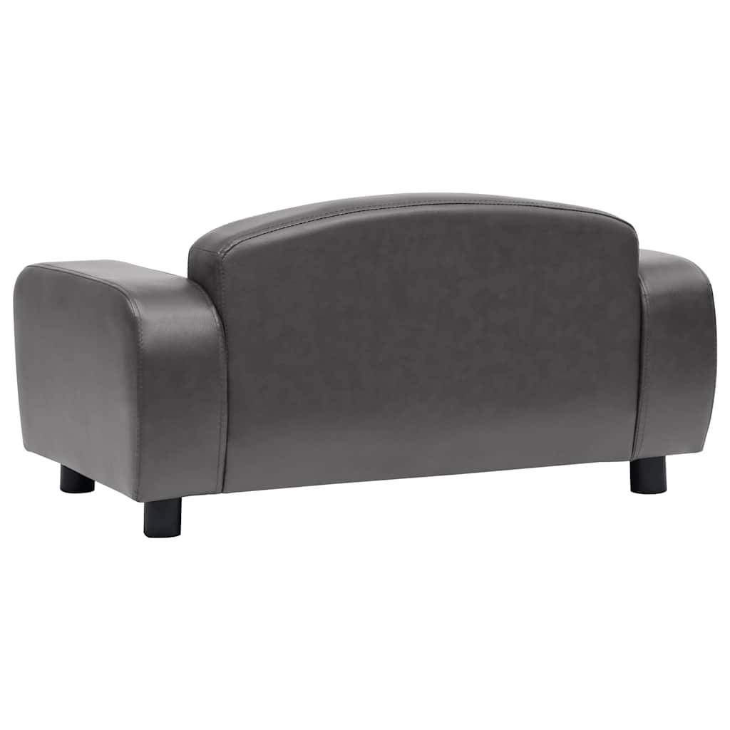 Vidaxl - Canapé pour chien Gris 80x50x40 cm Similicuir vidaXL 170964 - Imagen 7
