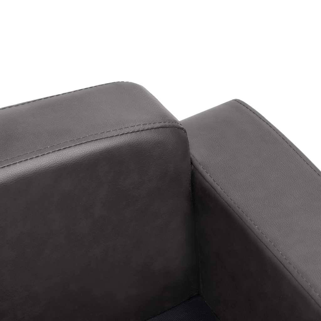 Vidaxl - Canapé pour chien Gris 80x50x40 cm Similicuir vidaXL 170964 - Imagen 4