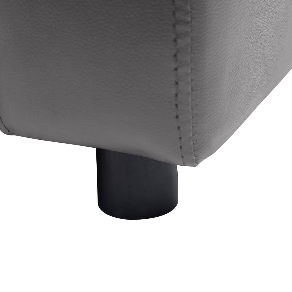 Vidaxl - Canapé pour chien Gris 80x50x40 cm Similicuir vidaXL 170964 - Imagen 5