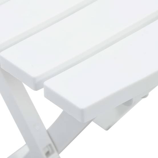 Table pliable de jardin PP Blanc 45.5 x 38.5 x 50 cm - PANGIVO - Image 5