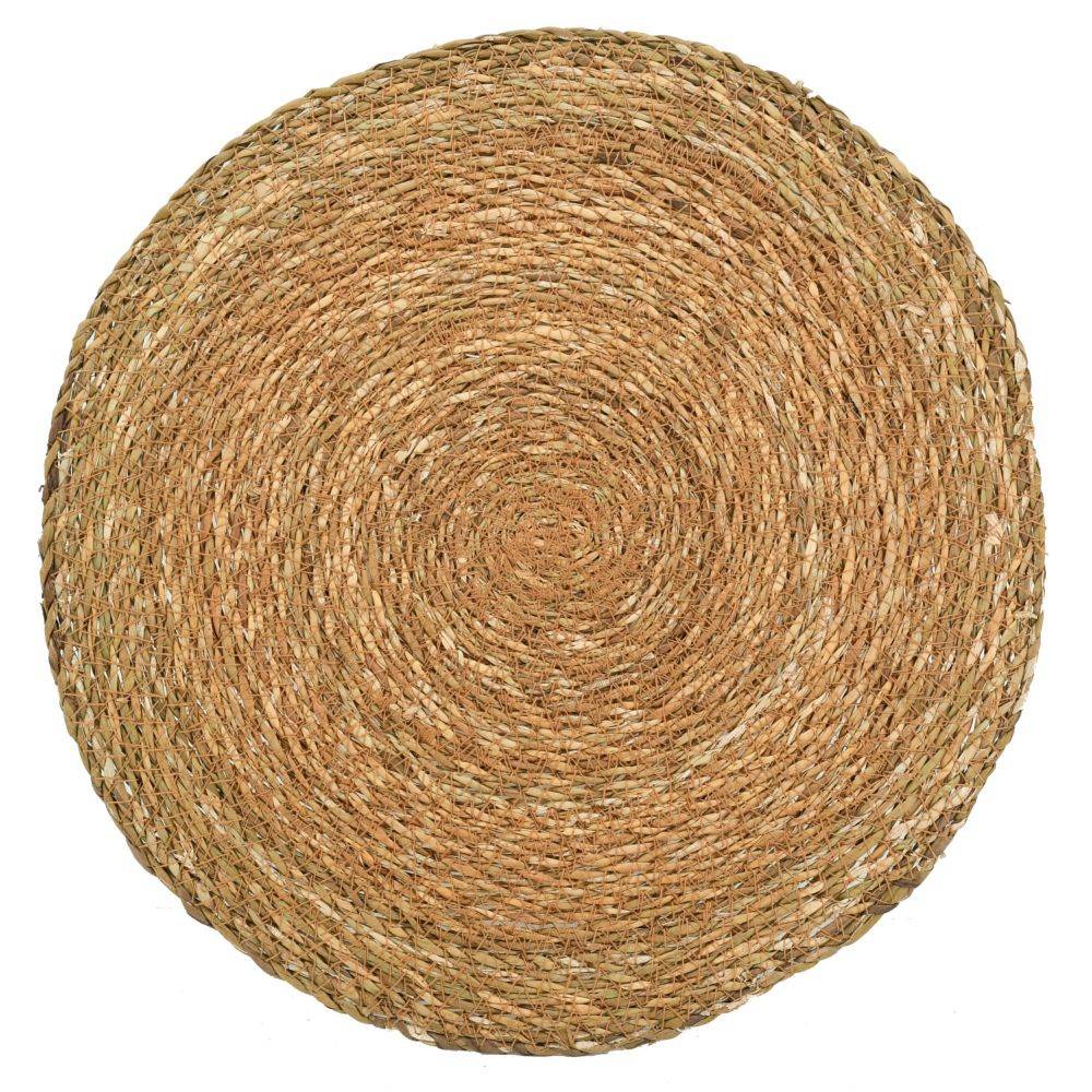 Aubry Gaspard - Set de table ronds en jonc naturel Zoho (Lot de 6) - Imagen 3
