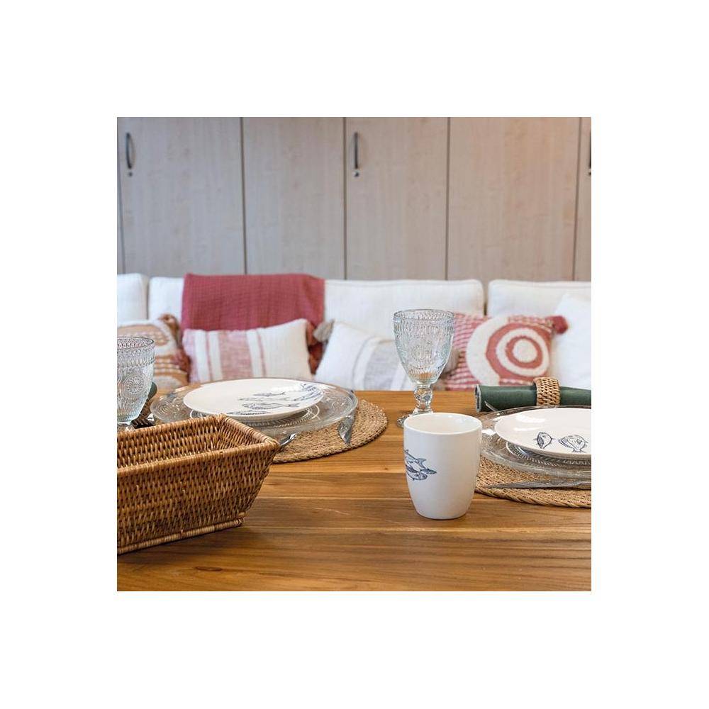 Aubry Gaspard - Set de table ronds en jonc naturel Zoho (Lot de 6) - Imagen 2