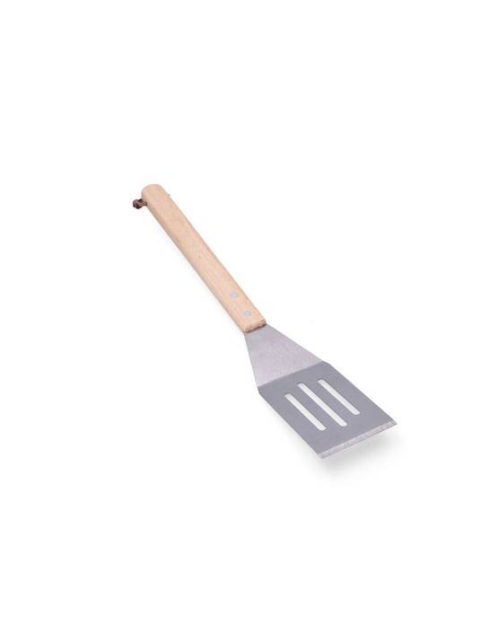 3 Spatule Pour Barbecue. Bois/acier Inoxydable 41cm Edm - Image 2
