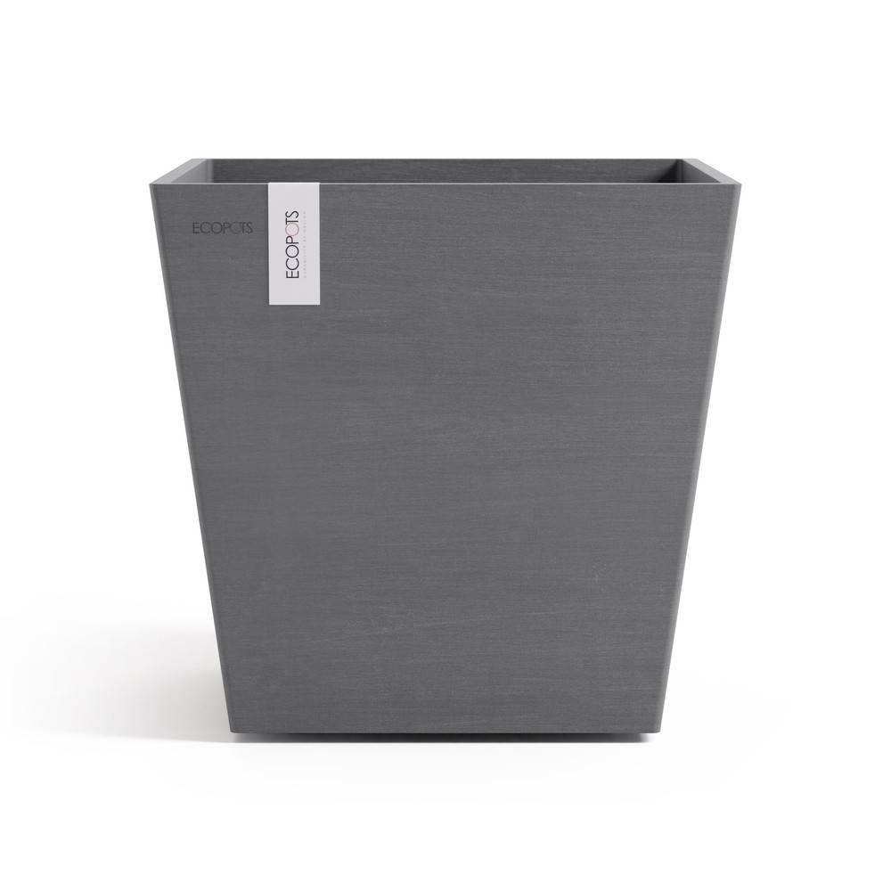 Ecopots - Pot Carré Rotterdam 35 Gris + réservoir d'eau - 35,2 x 35,2 x H. 34 cm - 30 L ECOPOTS - Imagen 2