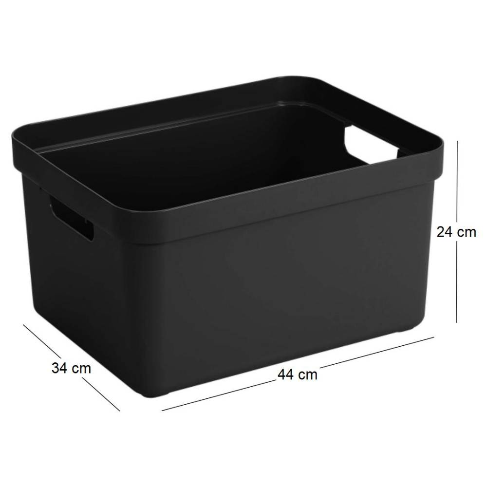 Sunware - Boite de rangement Sigma home Box 32 L Noir Sunware - Imagen 4