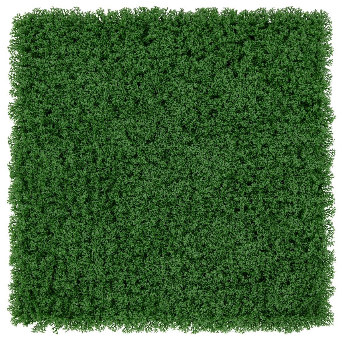 12 Panneaux Muraux en Gazon Artificiel 50,5 x 50,5 cm Panneaux de Mousse Verte Synthétique Toile de Fond Murale Haie d'Intimité - Image 1
