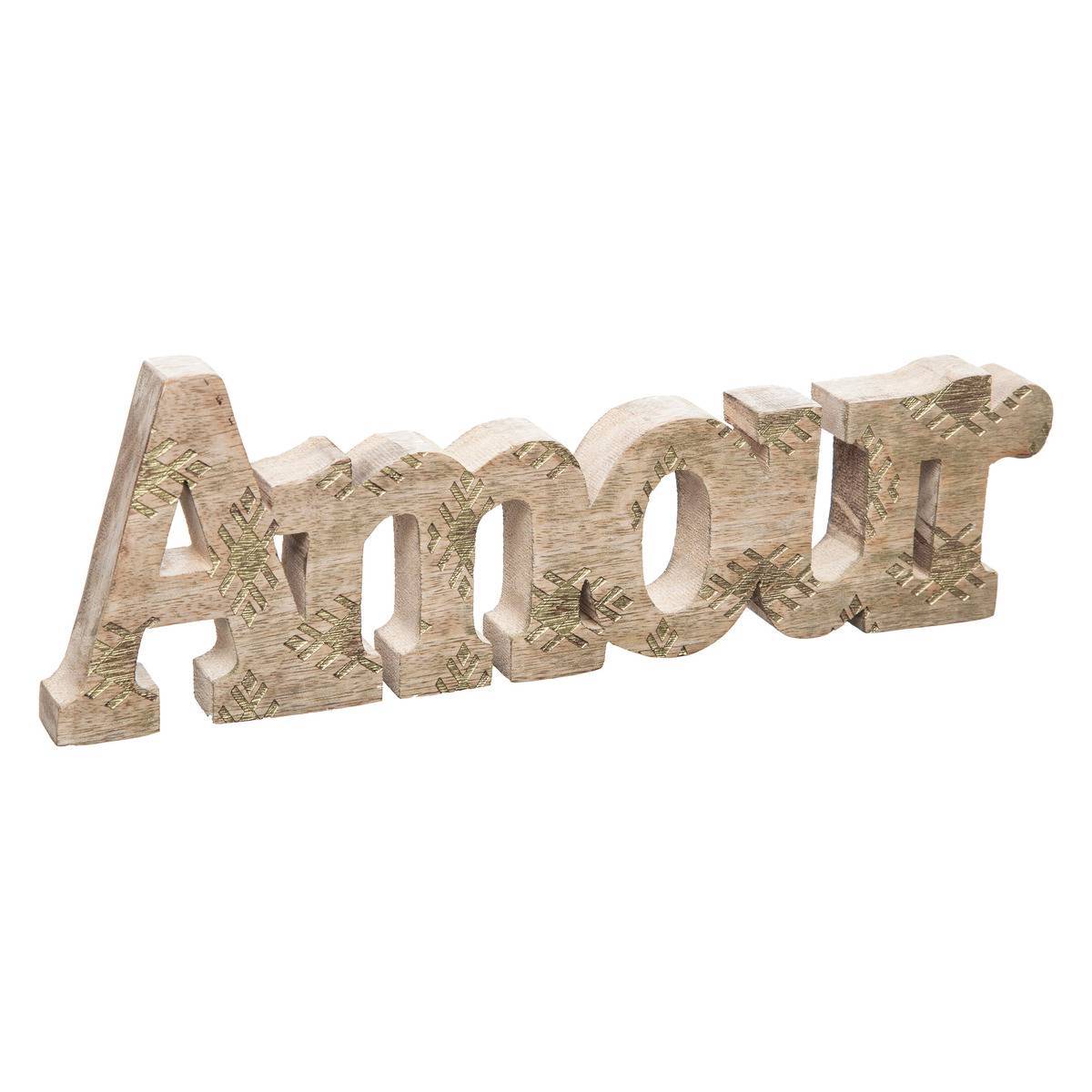 Atmosphera - Mot à poser Lovena H.10,2cm manguier - Atmosphera Créateur d'intérieur - Image 1