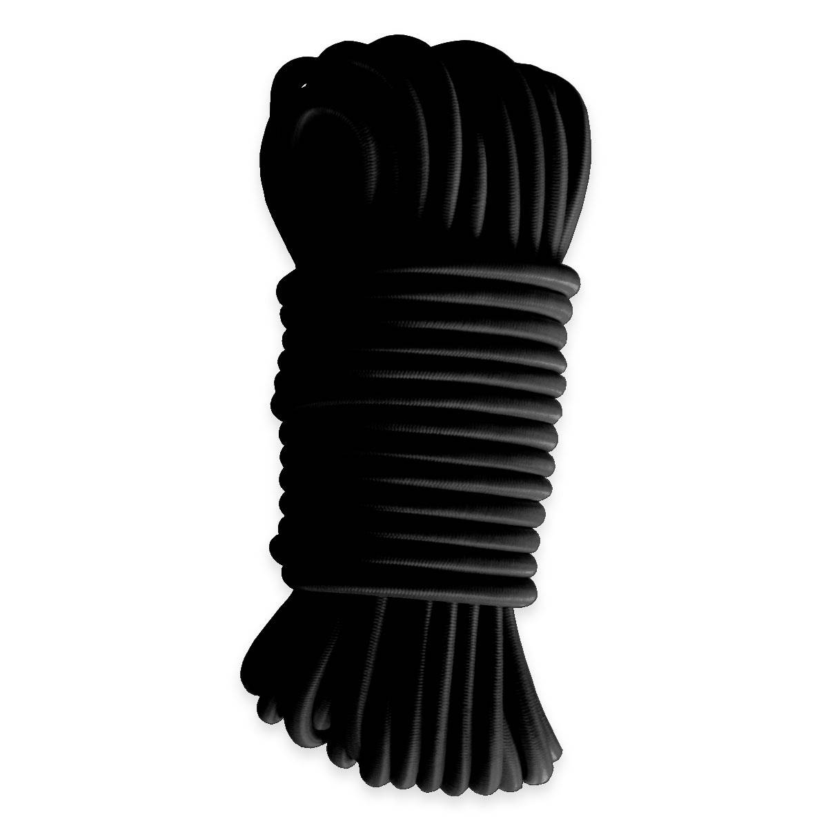 Sandow élastique Noir 50 mètres 9SW - Qualité PRO - Tendeur pour bâche de diamètre 9 mm TECPLAST - Imagen 1