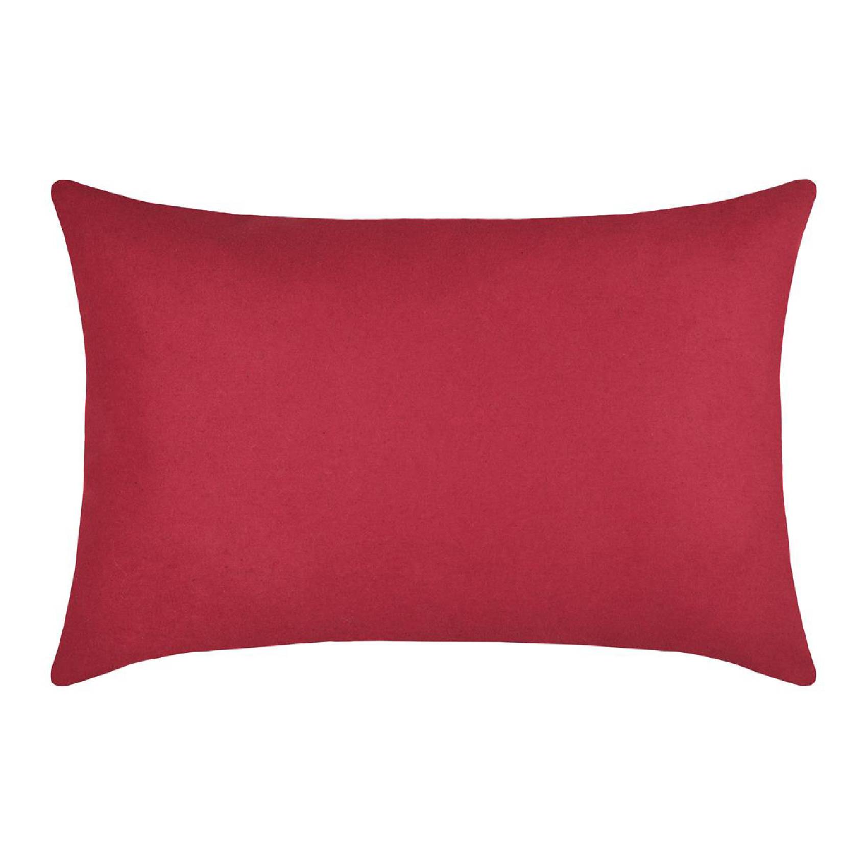 Lovely Casa - Coussin rectangulaire cerf esprit chalet brodé - LOVELY CASA - Laine/Polyester - Rouge - Image 3