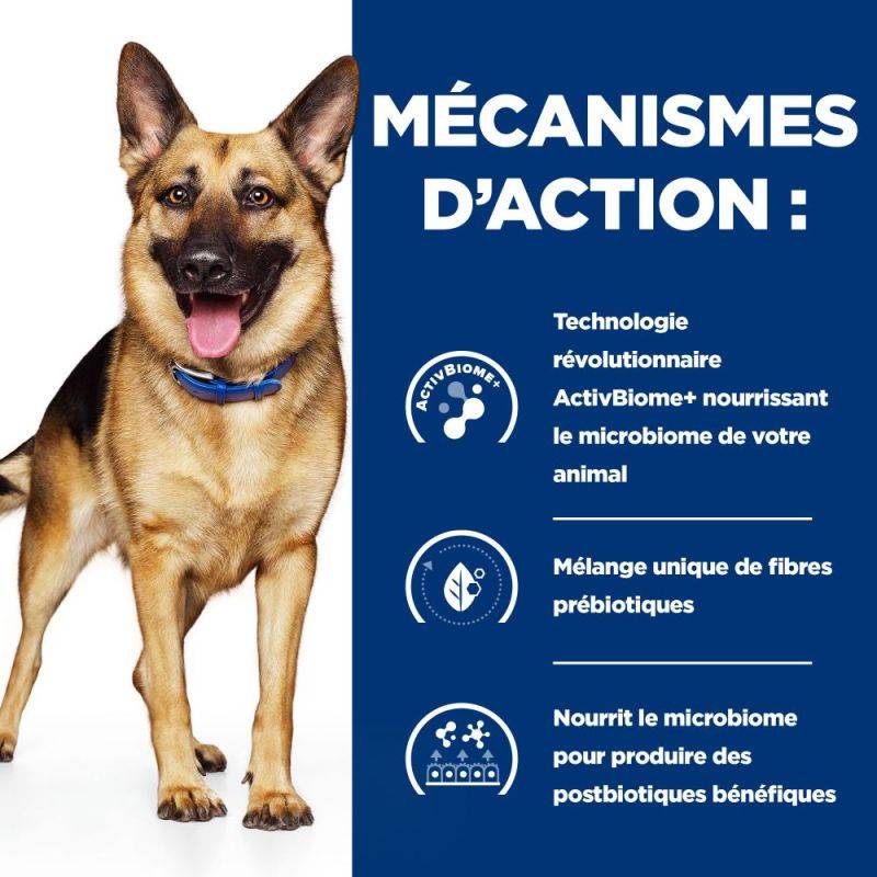 CROQUETTES CHIEN ADULT PRESCRIPTION DIETS GASTROINTESTINAL BIOME - HILL'S 4 kg - Image 5