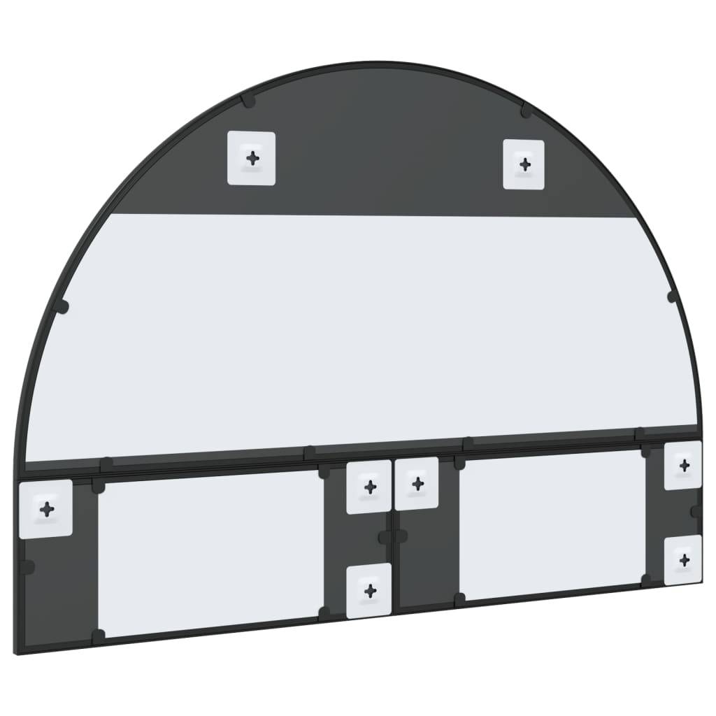 Maison Chic - Miroir mural - Miroir décoratif noir 100x70 cm arche fer - Image 5