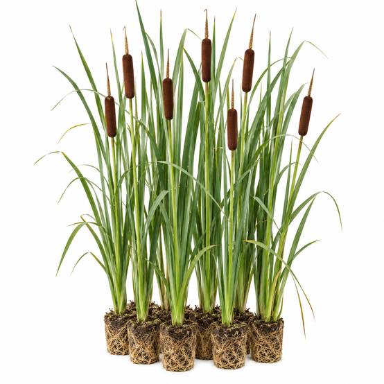 Massette à larges feuilles - Typha latifolia - 12 plantes - Image 1