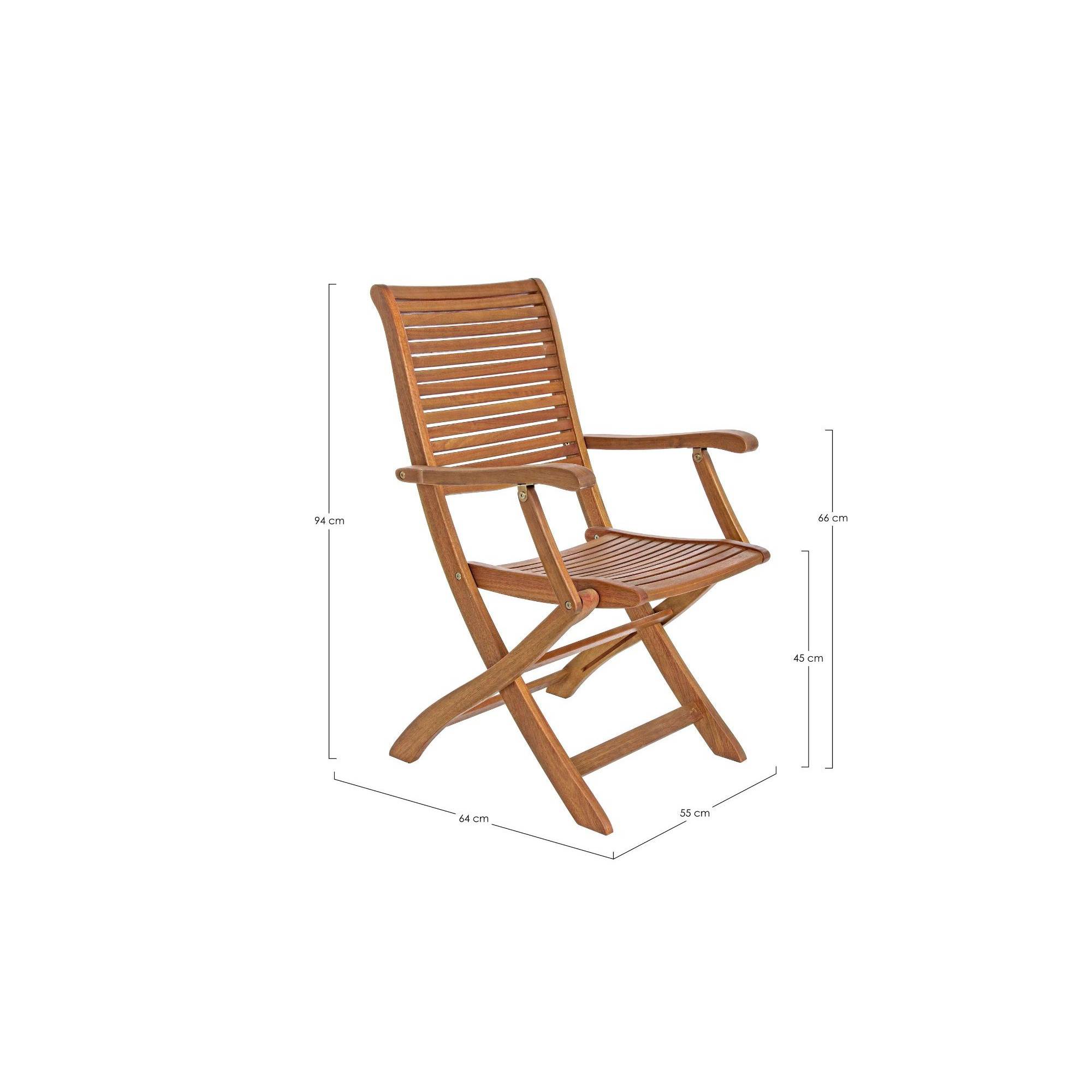 Autre - Fauteuils de jardin pliants en acacia (lot de 2) - CANCALE - Imagen 9