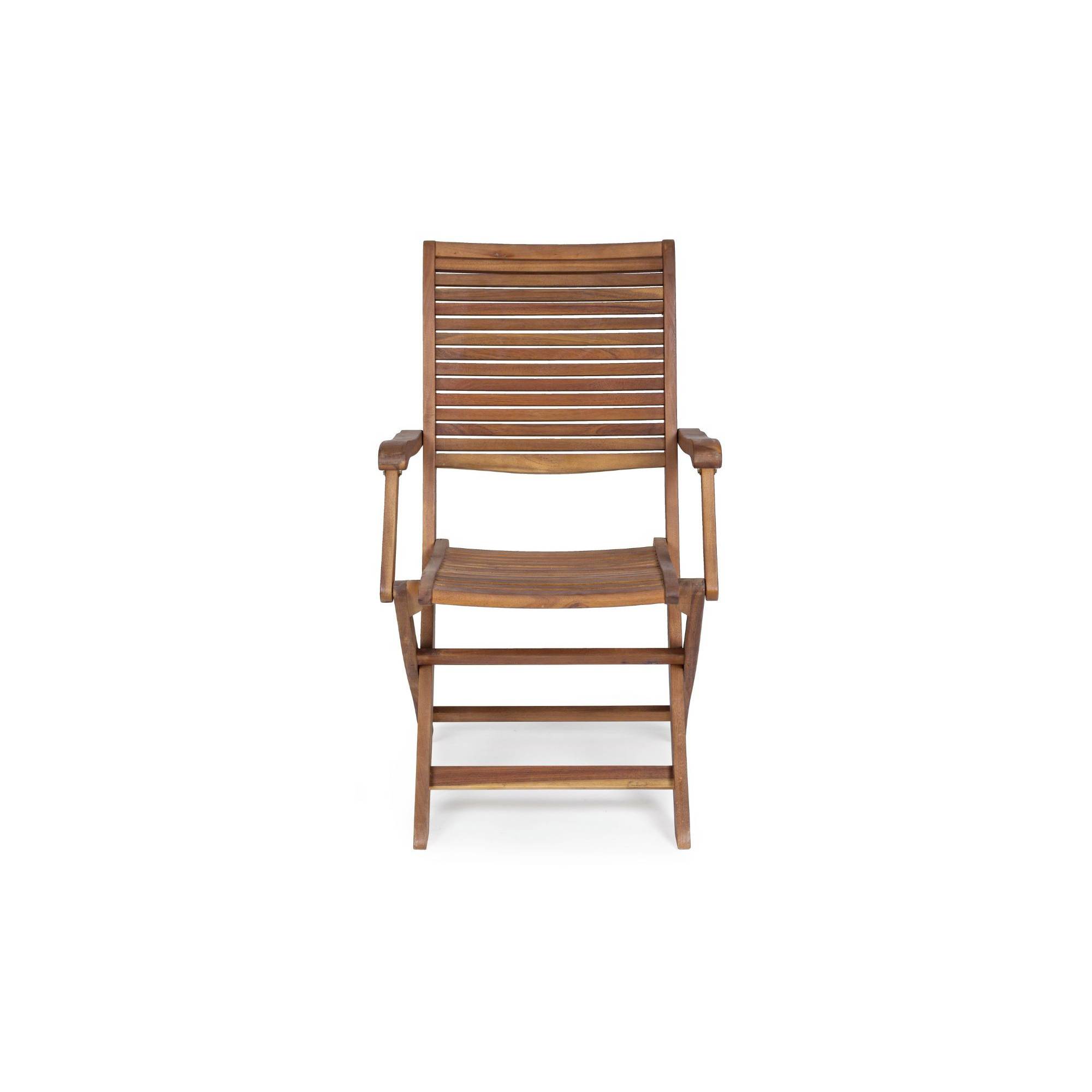 Autre - Fauteuils de jardin pliants en acacia (lot de 2) - CANCALE - Imagen 7