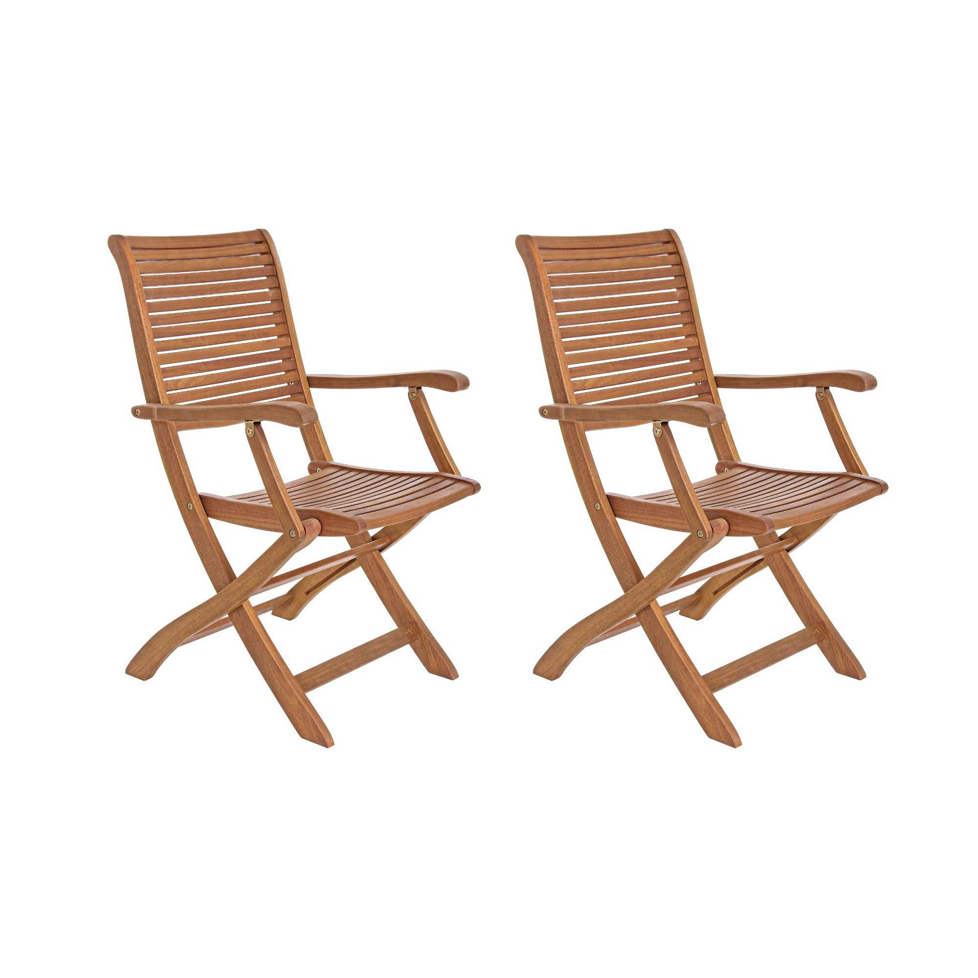 Autre - Fauteuils de jardin pliants en acacia (lot de 2) - CANCALE - Imagen 1