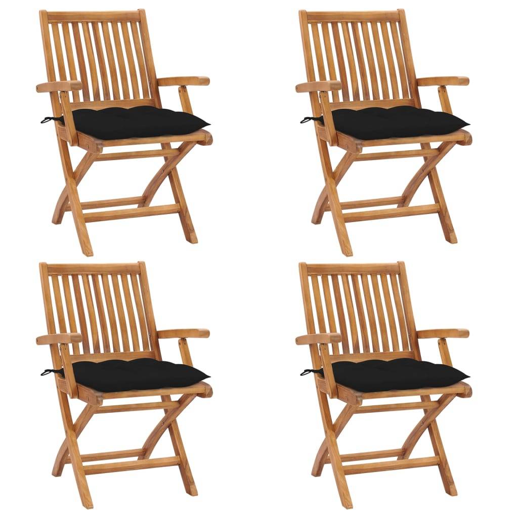 Prolenta Premium - Lot de 4 Chaise bois composite  Louan Noir  56 X 58 X 88 cm  - P87209N