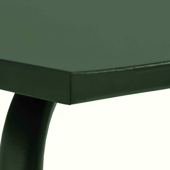 Oviala - Table de jardin en acier 120 x 70 cm 6 places vert forêt Palavas - Oviala - Image 5