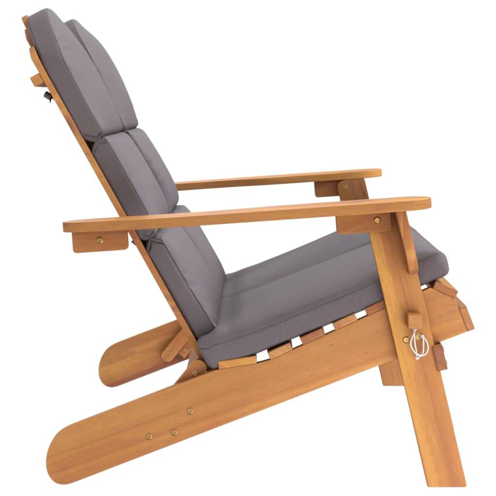 Helloshop26 - Banc de jardin meuble de patio d'extérieur terrasse et coussins 126 cm bois massif acacia - Imagen 3