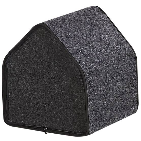 Beliani - Lit pour animal Feutre Gris foncé JANGI - 40x40x40- Beliani - Image 7