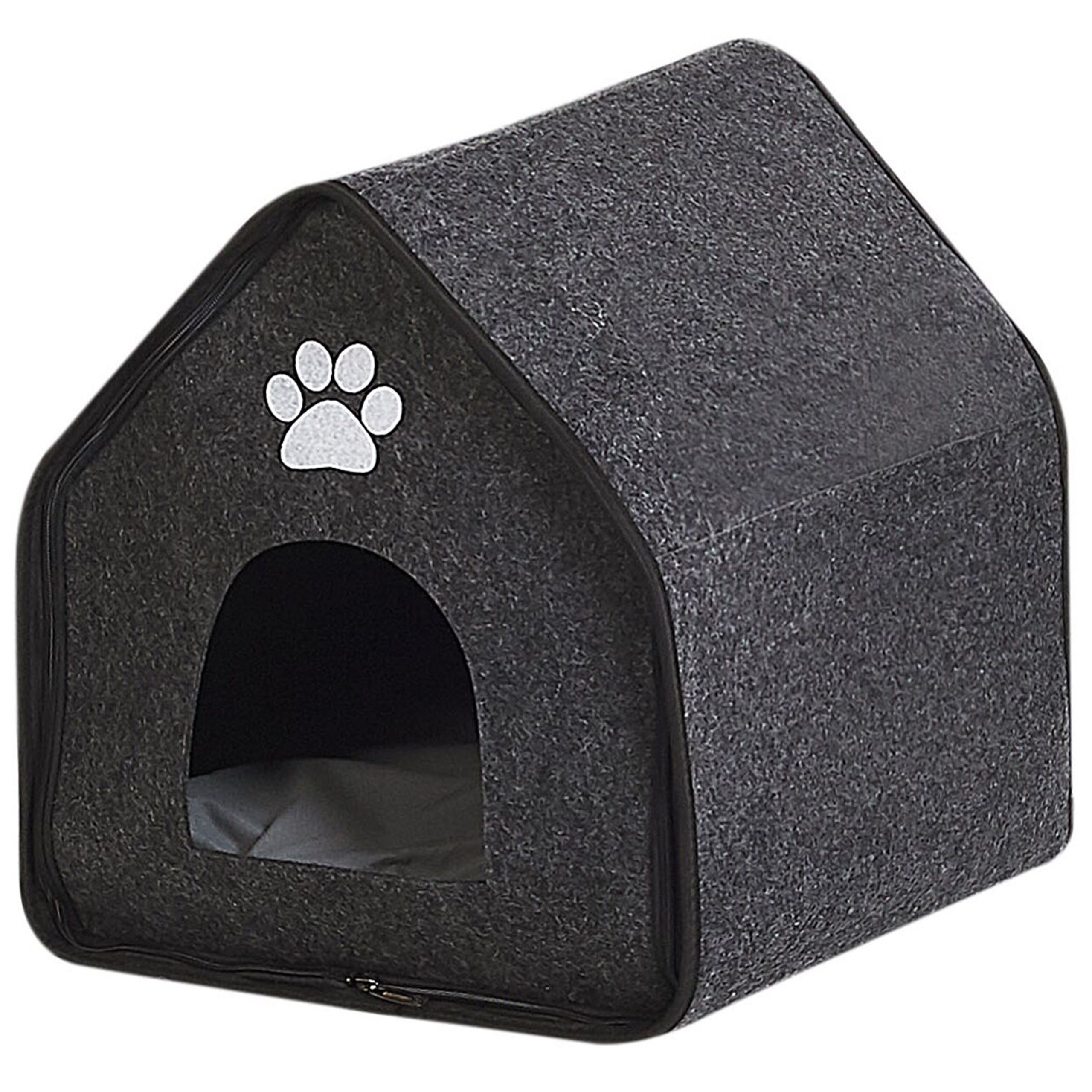 Beliani - Lit pour animal Feutre Gris foncé JANGI - 40x40x40- Beliani - Image 2