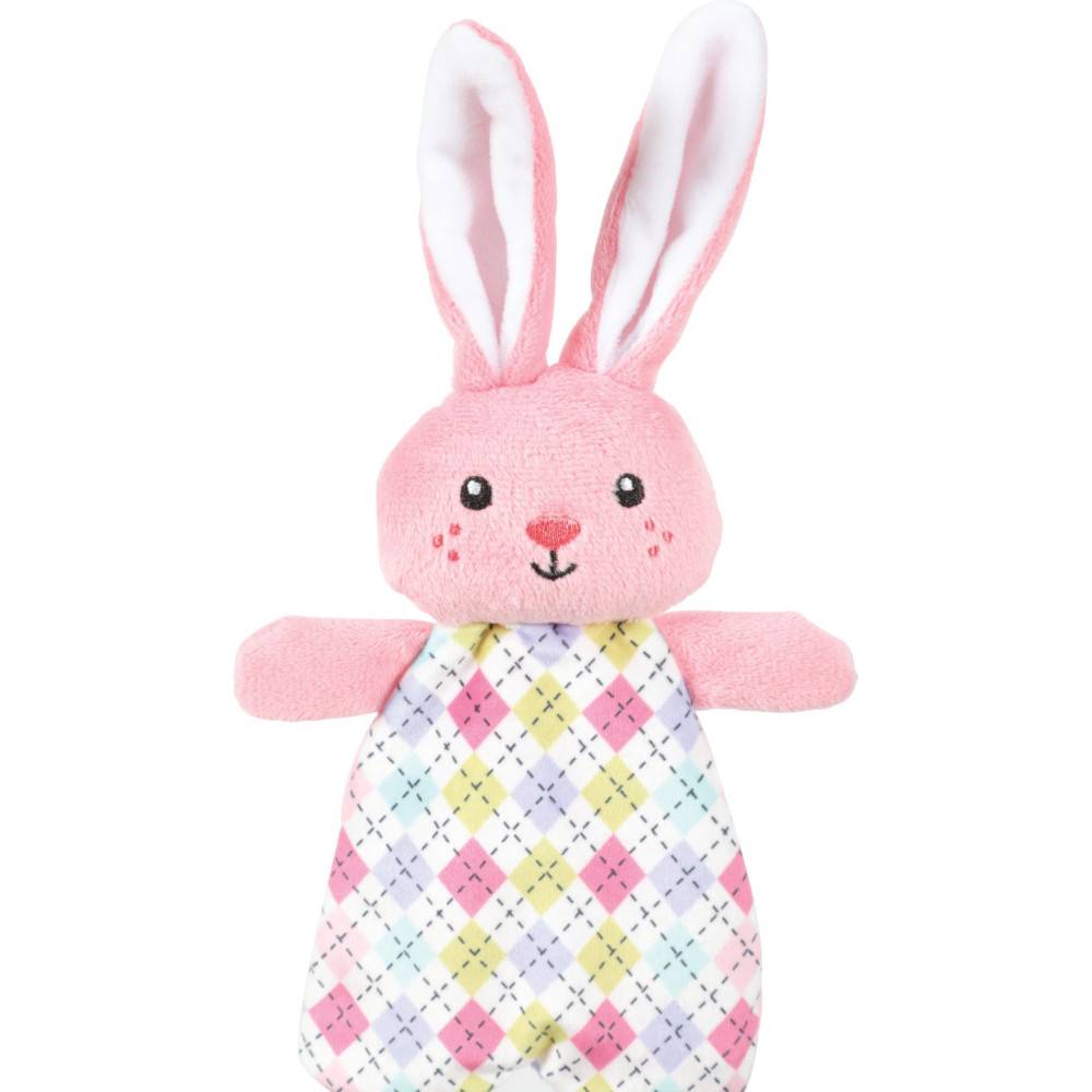 Animallparadise - animallparadise - Peluche Tiny lapin rose bruissant 22 cm jouet pour chiots - Imagen 2