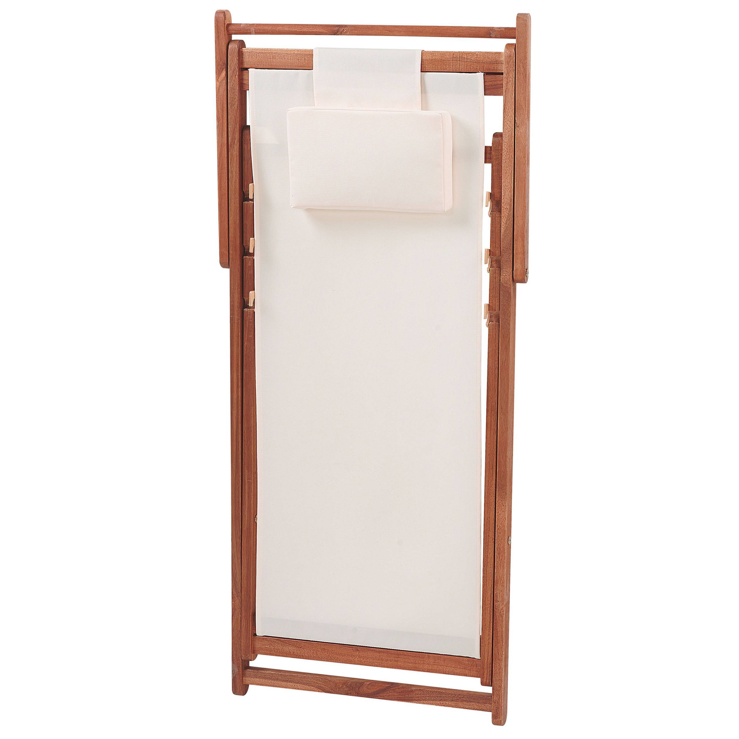 Beliani - Chaise longue Tissu Marron foncé AVELLINO - Beliani - Imagen 6