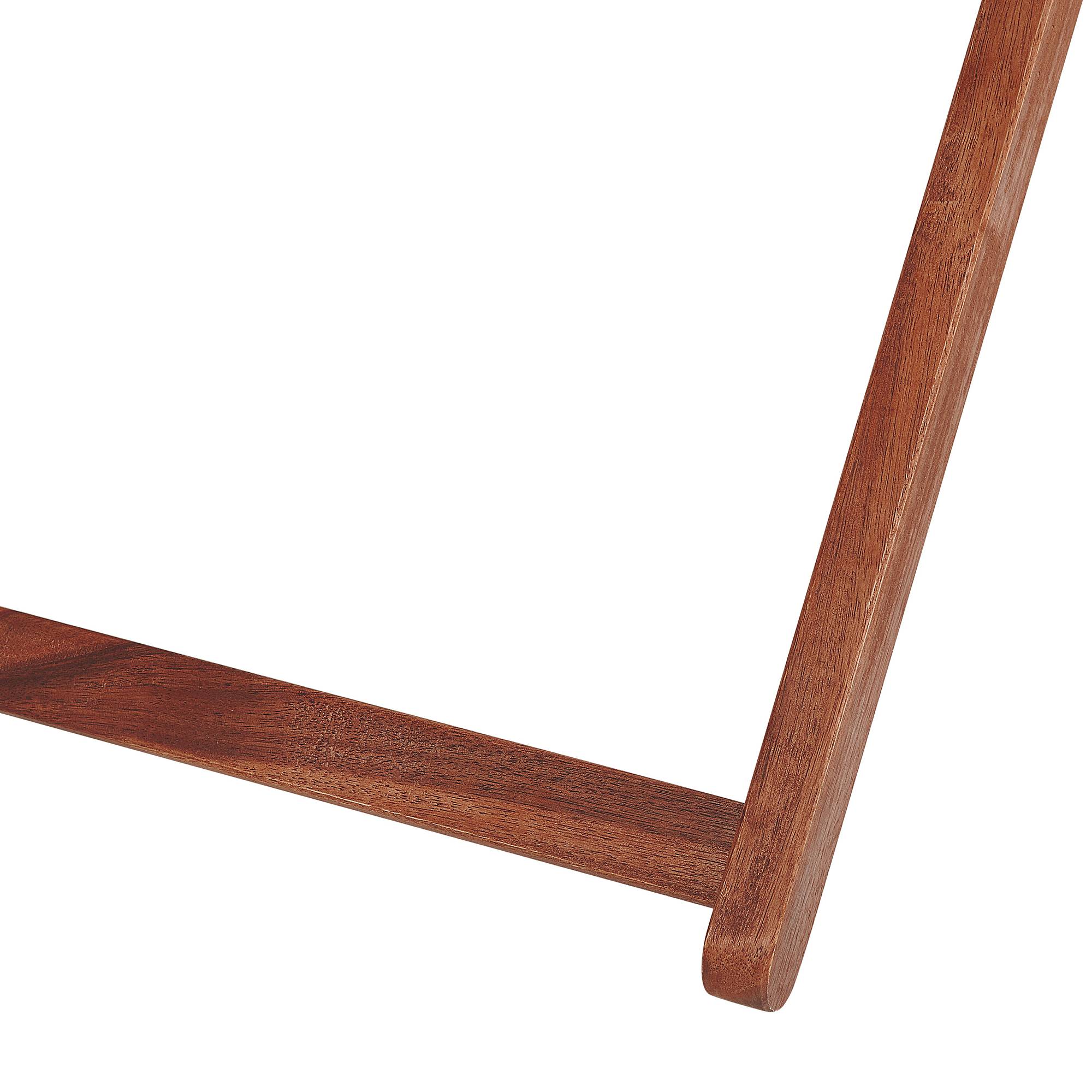 Beliani - Chaise longue Tissu Marron foncé AVELLINO - Beliani - Imagen 8