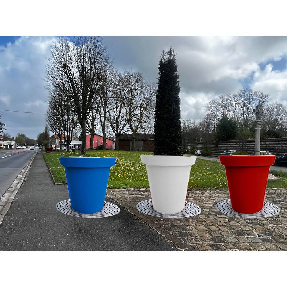 Pots de fleurs rond xxl delight 75l france 2024-lot de 3 - Image 2