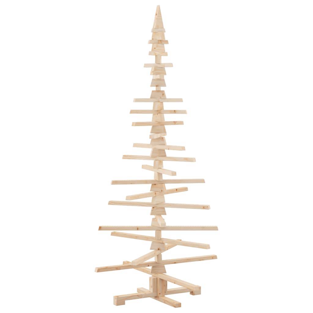 Sapin de Noël en bois de pin massif à décorer pour intérieur extérieur 180 cm – ComfortXL Outdoor Living - Image 2