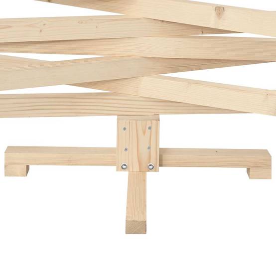 Sapin de Noël en bois de pin massif à décorer pour intérieur extérieur 180 cm – ComfortXL Outdoor Living - Image 8