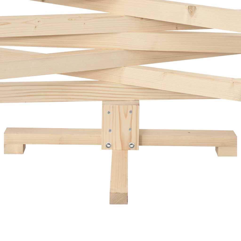 Sapin de Noël en bois de pin massif à décorer pour intérieur extérieur 180 cm – ComfortXL Outdoor Living - Image 8
