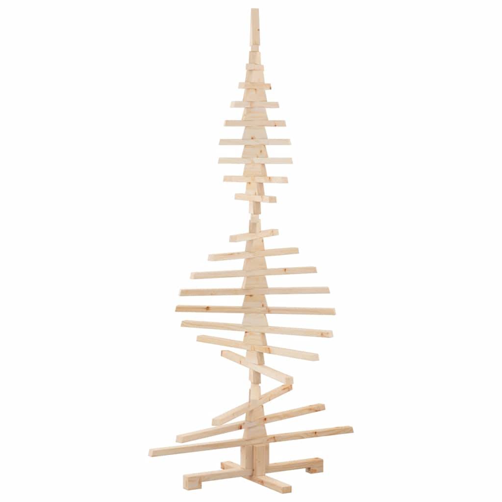 Sapin de Noël en bois de pin massif à décorer pour intérieur extérieur 180 cm – ComfortXL Outdoor Living - Image 6