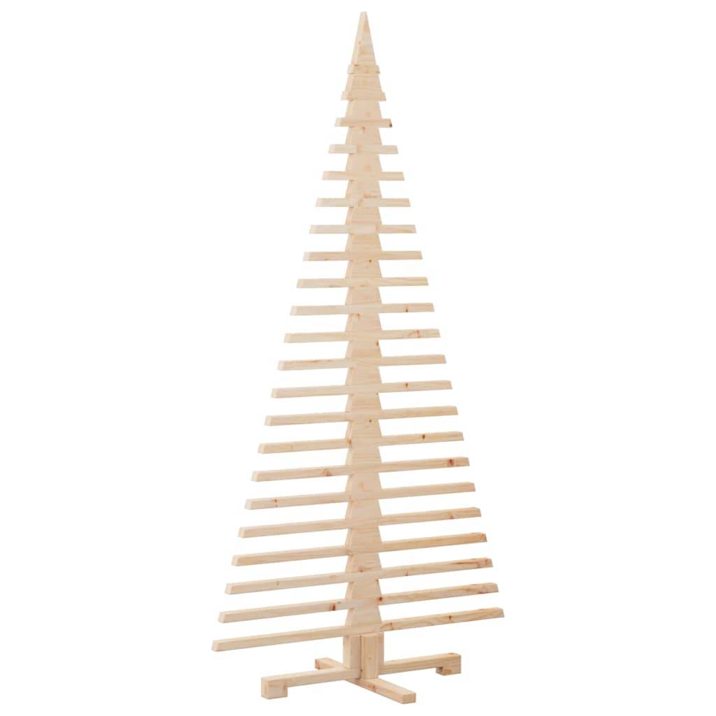 Sapin de Noël en bois de pin massif à décorer pour intérieur extérieur 180 cm – ComfortXL Outdoor Living - Image 5