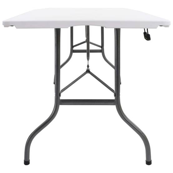 Table de jardin - Table pliable de jardin Blanc 180x72x72 cm PEHD P2236 - Image 3