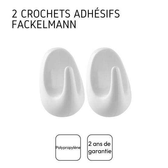 Lot de 2 crochets adhésifs universels Fackelmann Tecno - Image 4