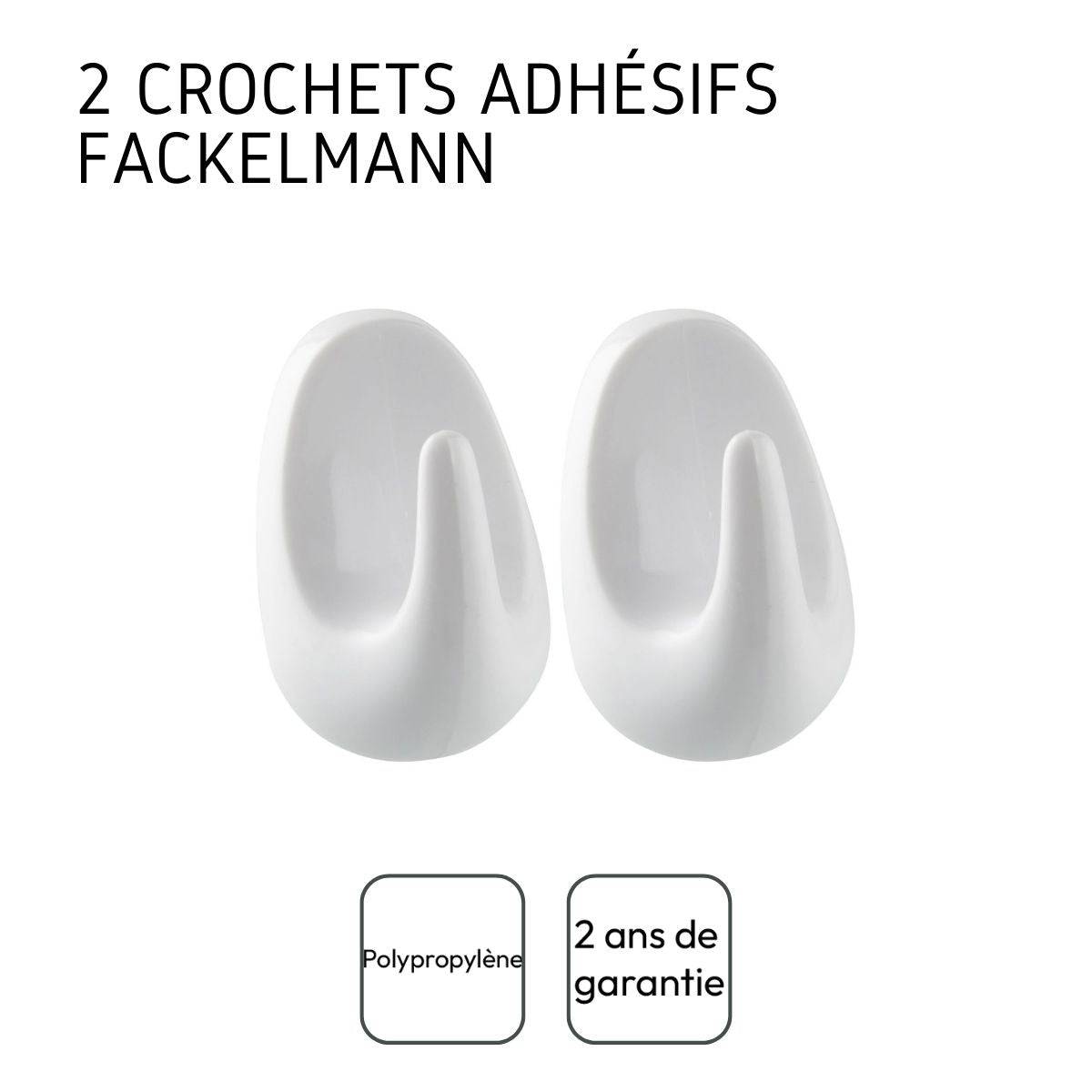 Lot de 2 crochets adhésifs universels Fackelmann Tecno - Image 4