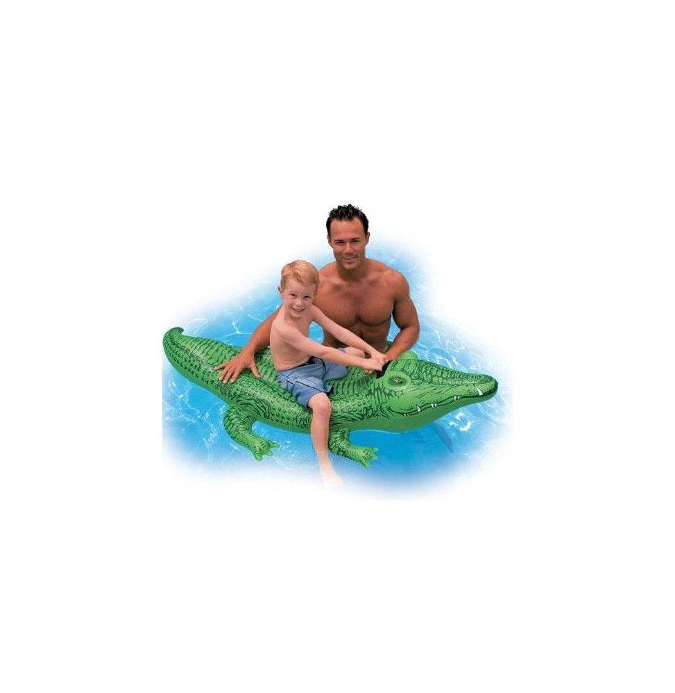 Intex - Crocodile gonflable à chevaucher - Jeu de piscine Intex