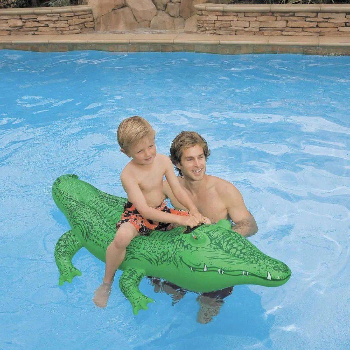 Intex - Crocodile gonflable à chevaucher - Jeu de piscine Intex - Image 3