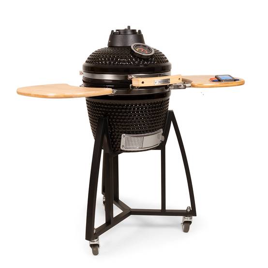 Barbecue Kamado céramique 16" compact noir – cuisson au charbon – Patton Premium - Image 4