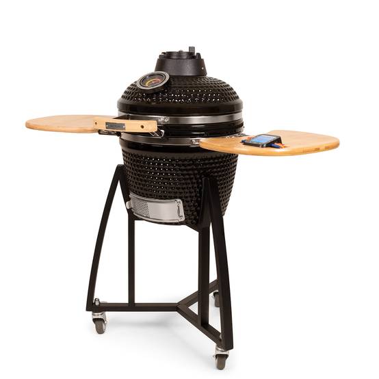 Barbecue Kamado céramique 16" compact noir – cuisson au charbon – Patton Premium - Image 3