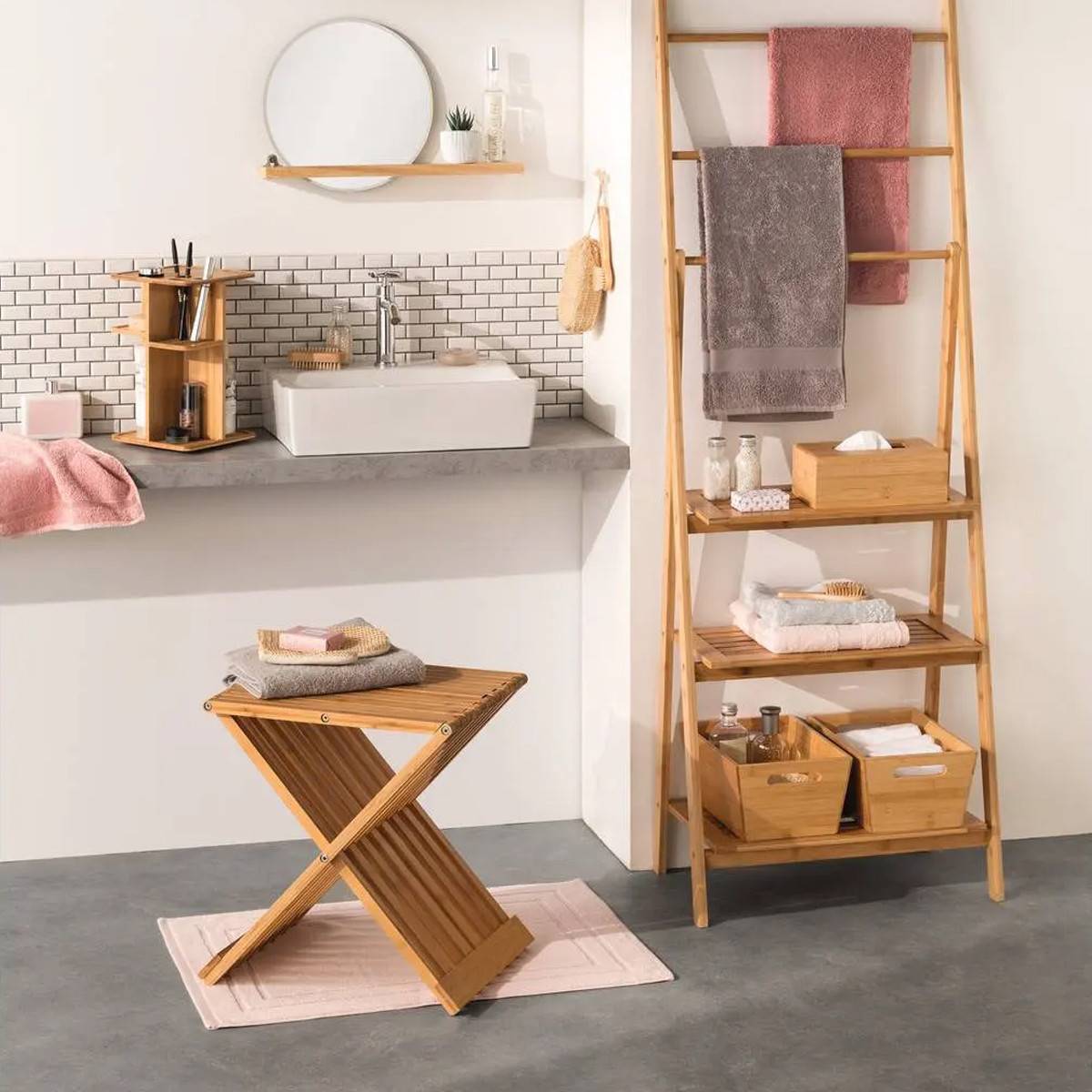 Tabouret pliant d'appoint bambou - 5five - Image 9