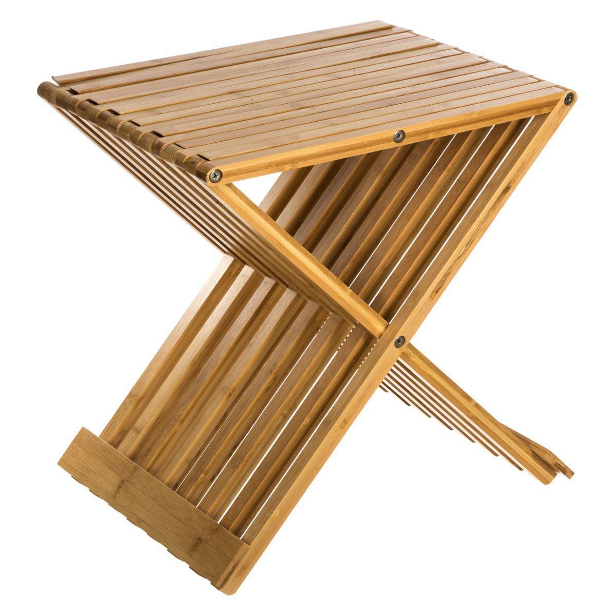 Tabouret pliant d'appoint bambou - 5five - Imagen 1
